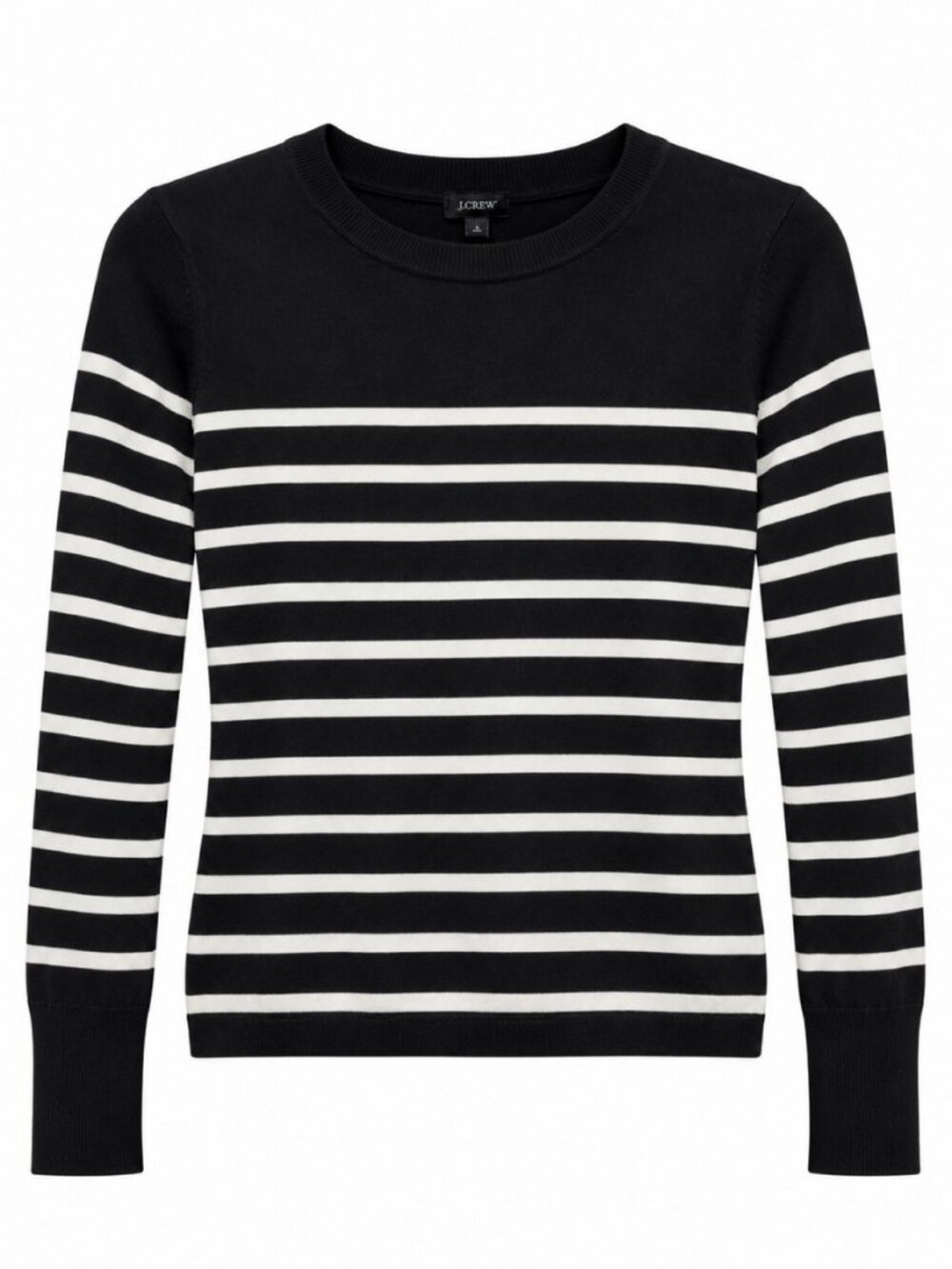 Express Black and White Striped Long Sleeve Top S
